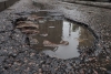 Водная стихия в Цагельне: огромные лужи и выбоины не дают жителям поселка свободно передвигаться по дорогам