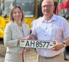 К новому учебному году — новый автобус у Урицкой средней школы