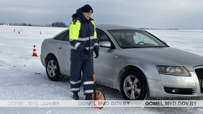 Летние или зимние шины? Сотрудники ГАИ провели эксперимент