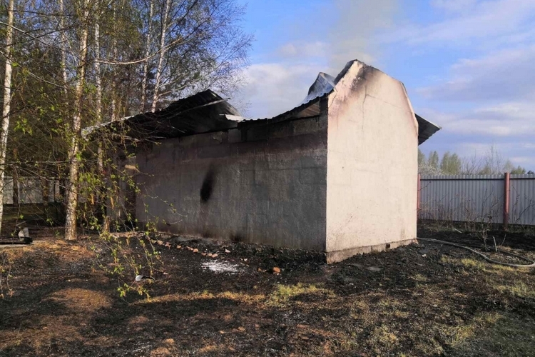 В Гомельском районе произошел пожар бани