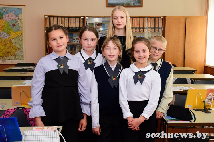 Лизавета Цык с учениками